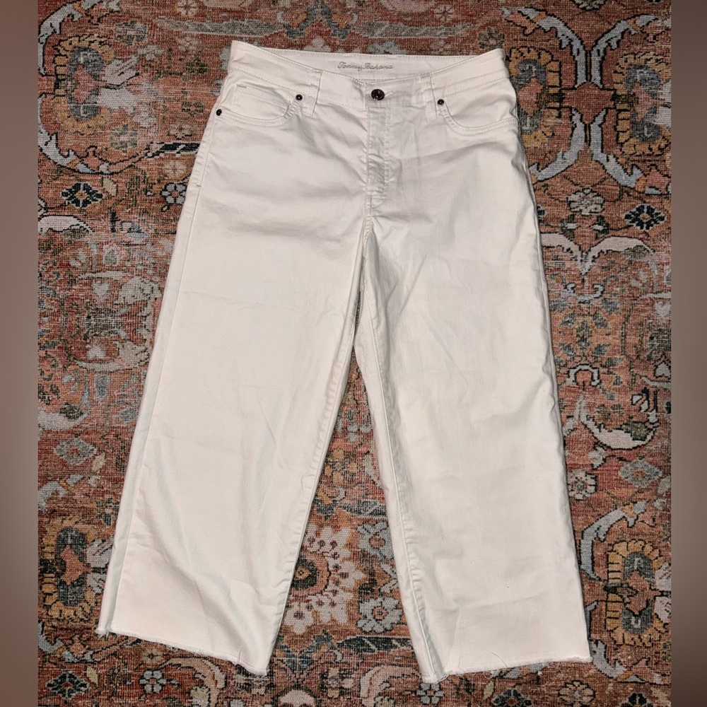Tommy Bahama White Crop Jeans NWOT